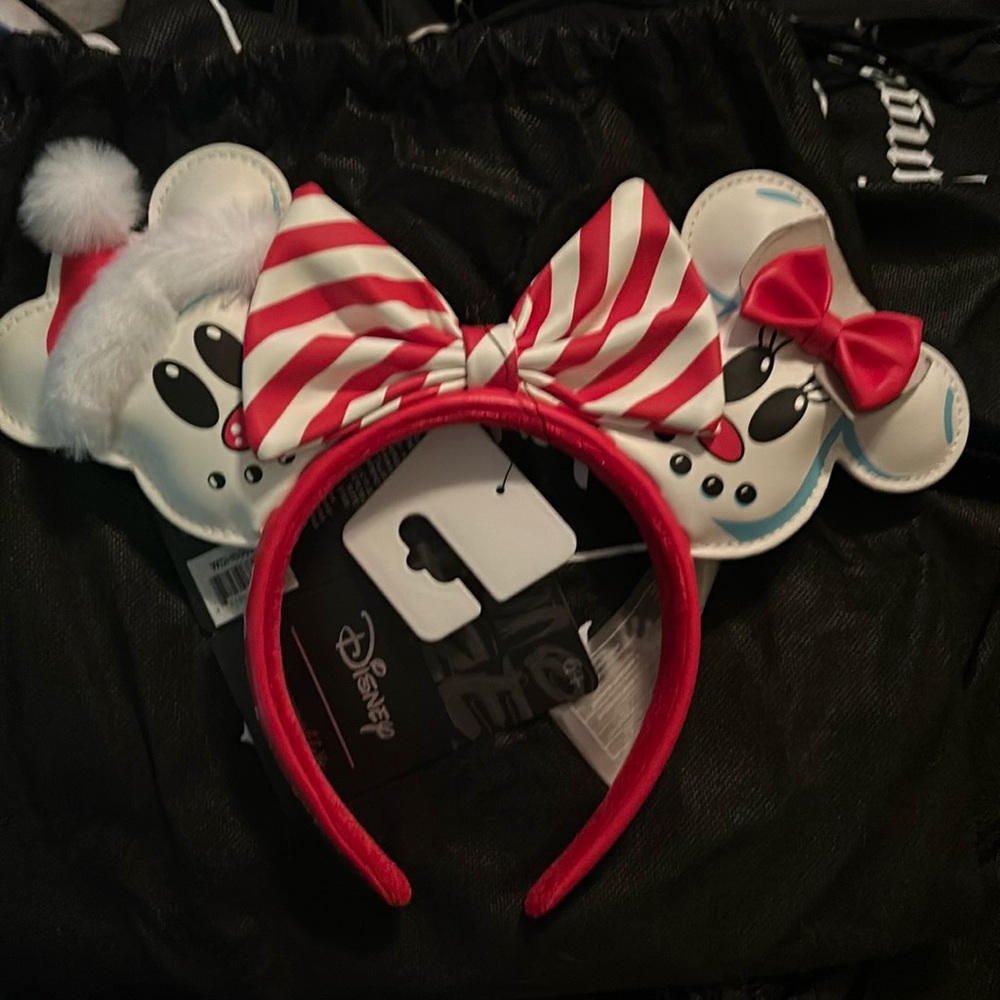Christmas Loungefly Mickey Minnie headband